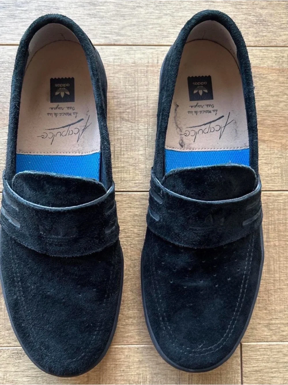 Adidas Men’s Black Suede Acapulco Loafers